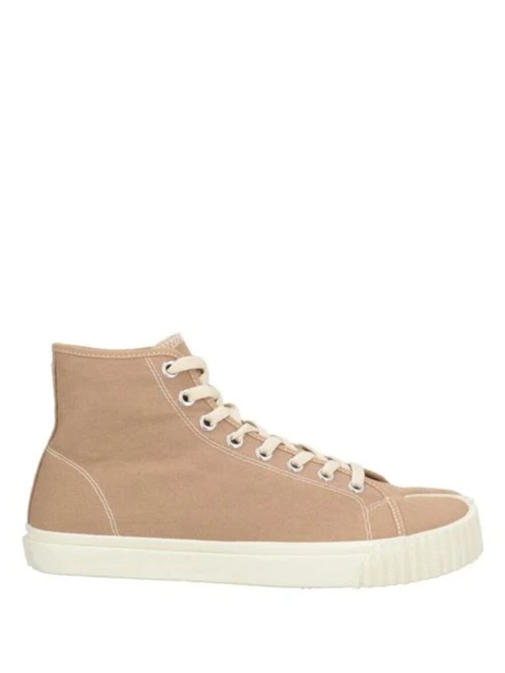 Maison Margiela High-Top Tabi Sneakers in Tan | Size 38.5